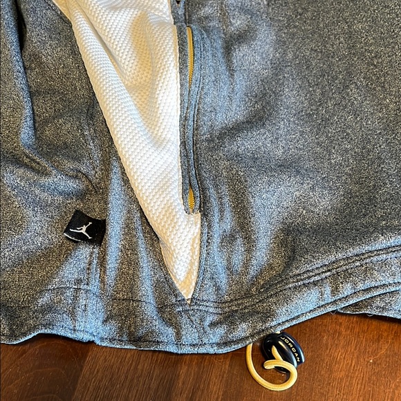 NIKE JUMPMAN Gray and Blue Windbreaker with Full Zip and Stand-Up Collar - Picture 5 of 12
